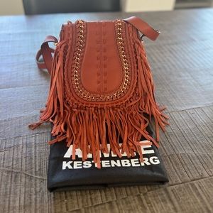 Aimee Kestenberg Genny brown fringe leather bag